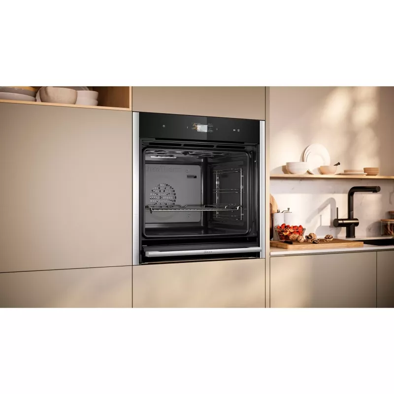 Neff B64FS31N0 N90 Piekarnik do zabudowy z FullSteam, 71L, stal nierdzewna
