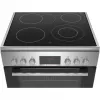 Bosch HKR39C250 Serie 4 Wolnostojąca Kuchenka Elektryczna z Płytą Ceramiczną, Stal Nierdzewna
