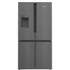 Siemens KF96DPXEA iQ700 French Door Side-by-Side Chłodziarko-Zamrażarka z Dozownikiem Wody i Lodu, 183 cm, Klasa Energetyczna E, Stal Nierdzewna
