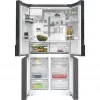 Siemens KF96DPXEA iQ700 French Door Side-by-Side Chłodziarko-Zamrażarka z Dozownikiem Wody i Lodu, 183 cm, Klasa Energetyczna E, Stal Nierdzewna
