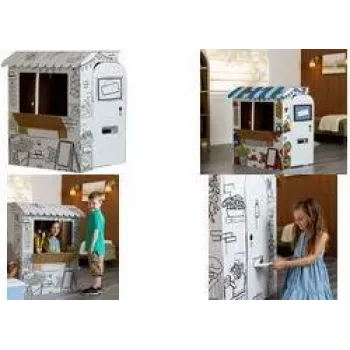 Fellowes Bankers Box XL Play Carton MARKET STALL, tektura falista z zaokrąglonymi krawędziami, szybki montaż bez kleju - 1 sztuka (100142507)