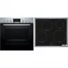 Bosch HND415LS62 Zestaw piekarnika do zabudowy i płyty ceramicznej, 71L, 7 funkcji, stal nierdzewna