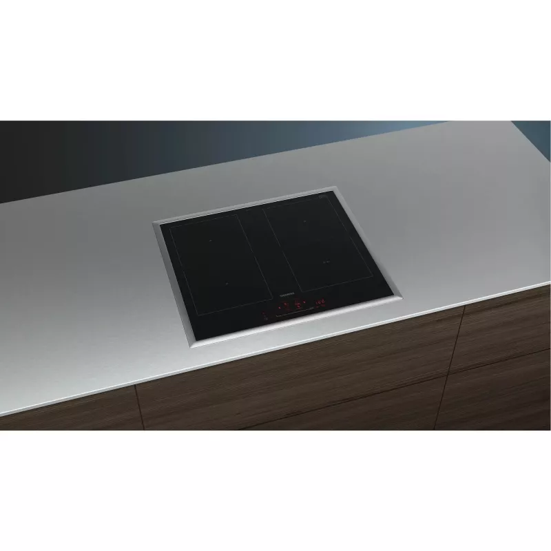 Siemens ED645HQC1E iQ500 Płyta indukcyjna 60 cm Czarna, Montowana na powierzchni z Ramką