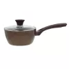 NEWILL Natura Rondel z Pokrywką Szklaną 18 cm Indukcja Brązowy