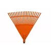 HORTUS Grabie do liści z aluminiowym trzonkiem, pomarańczowa głowica 45 cm, 20 zębów