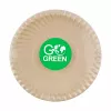 GOGREEN Kompostowalne talerze z trzciny cukrowej ze wzorem Go Green Ø23cm 10 szt.