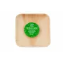 GoGreen Talerze z Liści Palmy Areka 15x15 cm Kwadratowe 10-Pak Naturalne Jednorazowe