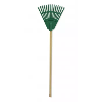 HORTUS Małe grabie ręczne z uchwytem zielone 20 cm 14 zębów