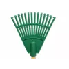 HORTUS Małe grabie ręczne z uchwytem zielone 20 cm 14 zębów