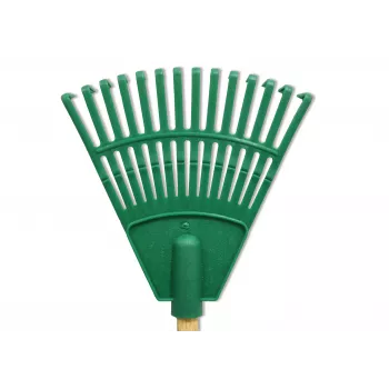 HORTUS Małe grabie ręczne z uchwytem zielone 20 cm 14 zębów