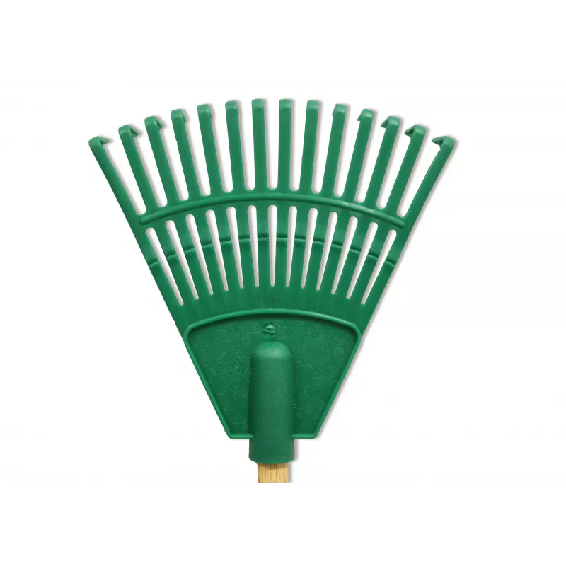 HORTUS Małe grabie ręczne z uchwytem zielone 20 cm 14 zębów