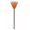 HORTUS Małe grabie ręczne z uchwytem, pomarańczowe, głowica 20 cm, 14 zębów