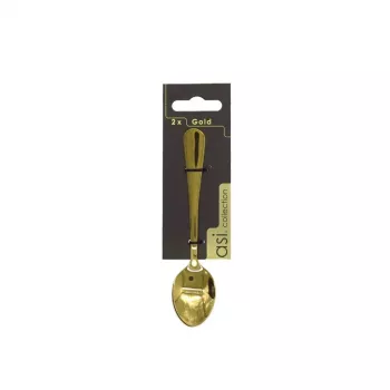 ASI COLLECTION Łyżeczki 2 szt. Złote 1,5 mm