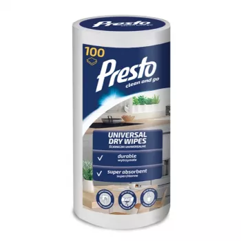 PRESTO Uniwersalne chusteczki w rolce, 100 szt.