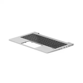 HP ProBook 450/455 G6 G7 Zespół górnej pokrywy z podświetlaną klawiaturą, touchpadem, podpórką dłoni - Natural Silver