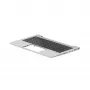 HP ProBook 450/455 G6 G7 Zespół górnej pokrywy z podświetlaną klawiaturą, touchpadem, podpórką dłoni - Natural Silver