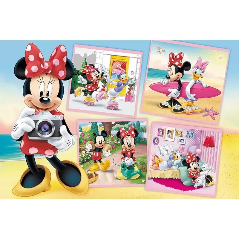 TREFL Puzzle 60 elementów - Lovely Minnie - Disney Minnie Mouse