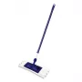 YORK Smart Flat Mop Brush 45x15 cm z teleskopowym uchwytem 74-130 cm, mikrofibra, szary/niebieski