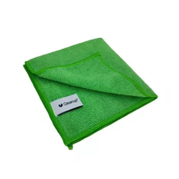 QLEANUP Ścierki z mikrofibry 250gsm 30x30 cm, 10 szt., Zielone