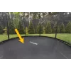 LEAN SPORT PRO Mata zastępcza do trampoliny 12 ft, 72 haczyki, odporna na UV polipropylen, czarna