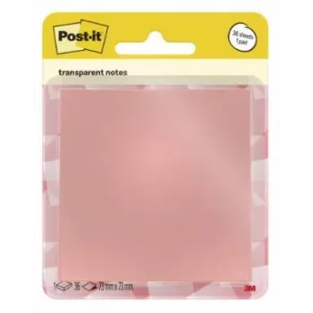 3M Post-it Transparent Notes niebieskie, 36 kartek, 76 x 76 mm 7100394468