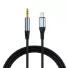 Kabel audio VIPFAN L05 Lightning na 3,5 mm AUX, 1 m, szary