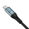 Kabel audio VIPFAN L05 Lightning na 3,5 mm AUX, 1 m, szary