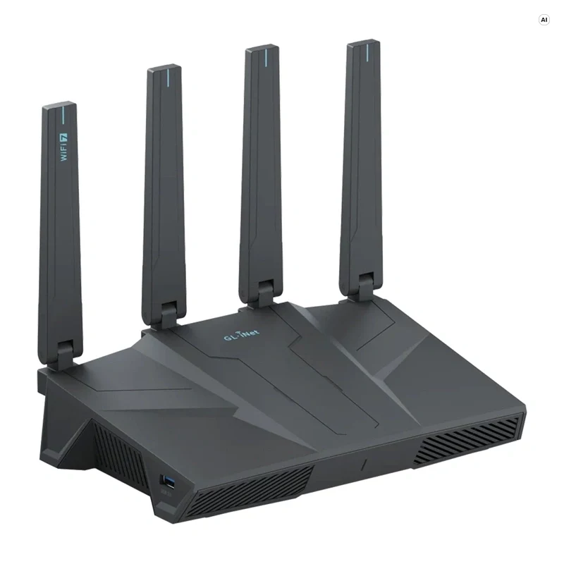 Router VPN GL.iNet GL-BE6500 Wi-Fi 7 Tri-Band 2.5G Multi-Gigabit