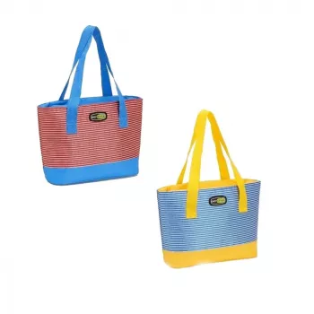 GIOSTYLE Torba termiczna Beach Small Assorted czerwony/niebieski/żółty 7L