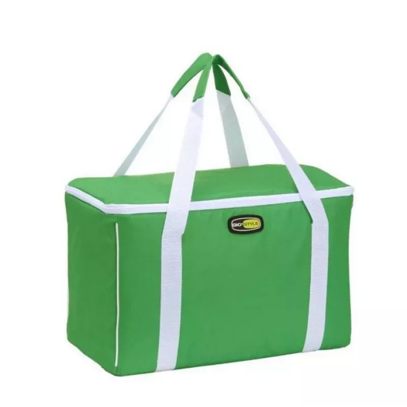 GIOSTYLE Torba termiczna Evo Square Assorted, zielona/czerwona/niebieska z dekoracją, 15 l