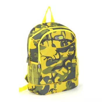 Plecak termiczny GIOSTYLE Camouflage 20L - fuksja/niebieski/żółty/biały