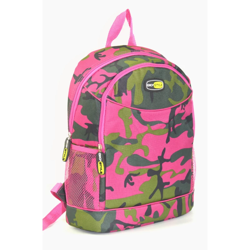 Plecak termiczny GIOSTYLE Camouflage 20L - fuksja/niebieski/żółty/biały
