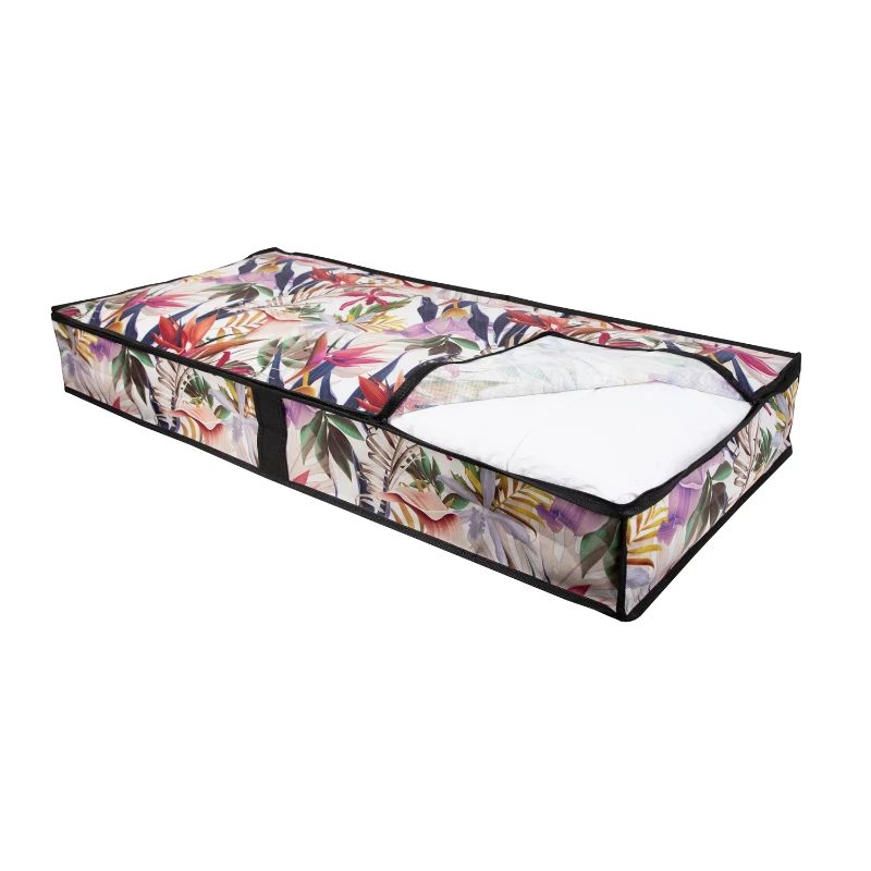 ORDINETT Pudełko do przechowywania ubrań 107x50x15 cm Floral Beauty