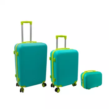 ORDINETT Zestaw 3 szuflad, 60L + 43L + 15L, Zielony