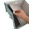 Kwadratowe pudełko do przechowywania ORDINETT z zamkiem błyskawicznym 30x30x21 cm Miętowe