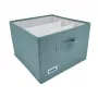 ORDINETT Box Cube 29x29x18,5 cm miętowe pudełko do przechowywania z pokrywką