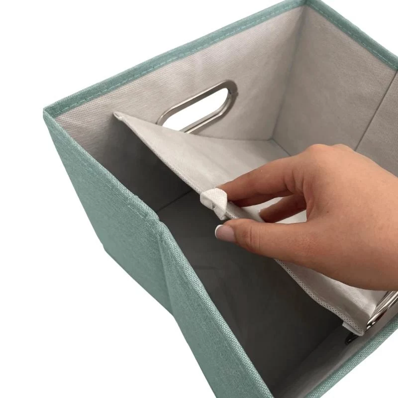 ORDINETT Box M 28,5x25,5x20,5cm Miętowe pudełko do przechowywania
