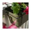 STEFANPLAST Zestaw balkonowy z automatycznym systemem nawadniania i metalowym wspornikiem 50x18x17 cm Zielony