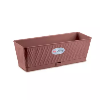 STEFANPLAST Doniczka Liberty 50x18x16cm Brązowa