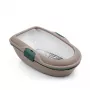 STEFANPLAST Kuweta dla kota Furba Chic 59x39x22 cm Jasnoszary/Zielony