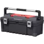 KETER DIY Hawk Tool Box 26 z organizerem, 66 x 28,7 x 26,6 cm, czarno-czerwony