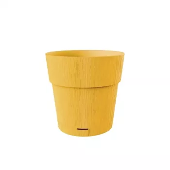 STEFANPLAST Ethica Doniczka z podstawką Ø20x19cm Musztardowy Żółty