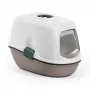 STEFANPLAST Furba Top Chic Zamknięta Kuweta dla Kota, Biało/Jasnoszara, 58,5x39,4x42,7 cm