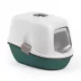 STEFANPLAST Furba Top Chic Kuweta dla kota z daszkiem 58,5x39,4x42,7 cm Biało-Zielona