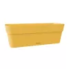 STEFANPLAST Ethica Doniczka skrzynkowa z podstawką 50x18x17 cm Musztardowy Żółty