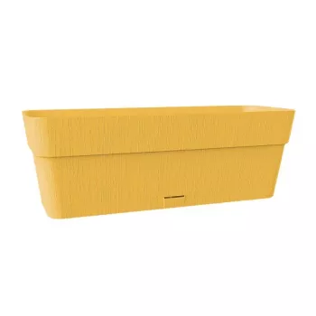 STEFANPLAST Ethica Doniczka skrzynkowa z podstawką 50x18x17 cm Musztardowy Żółty