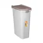 Pojemnik na karmę dla zwierząt STEFANPLAST z kółkami 40L 15kg Biały/Jasnoszary