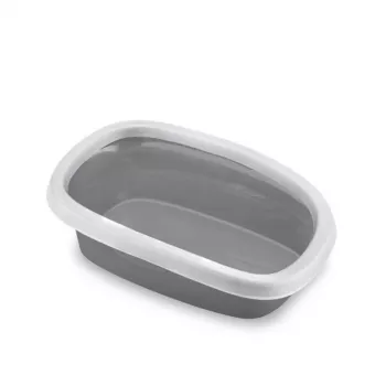 STEFANPLAST Kuweta dla kota Sprint 20 58x39x17 cm Biało-szara