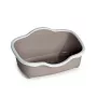 STEFANPLAST Kuweta dla kota Tres Chic Open 56x38,5x26 cm Biało/Jasnoszara