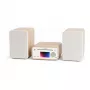 Pure Classic Stereo Mini wieża Hi-Fi DAB+/FM, Bluetooth, CD, USB biały/dąb